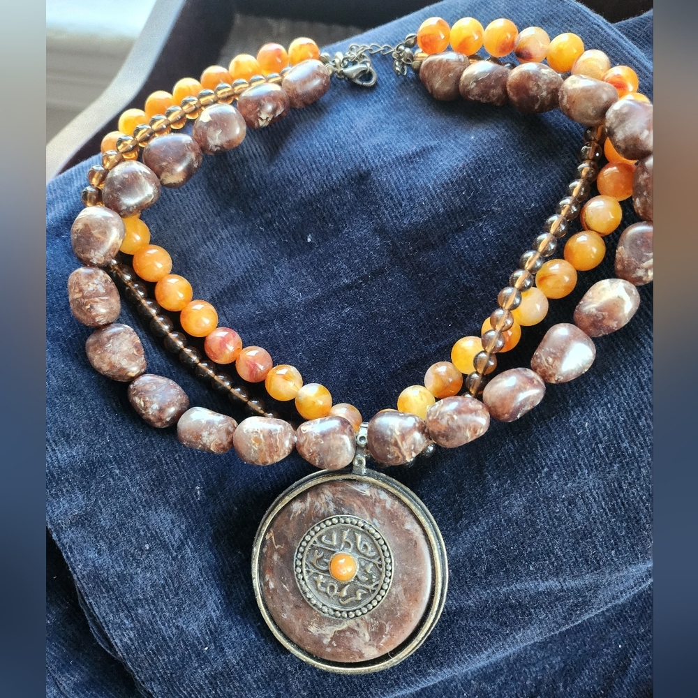 Vintage Beaded Choker Necklace